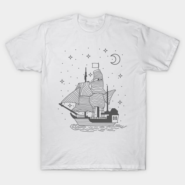 night at sea T-Shirt by ArtStopCreative